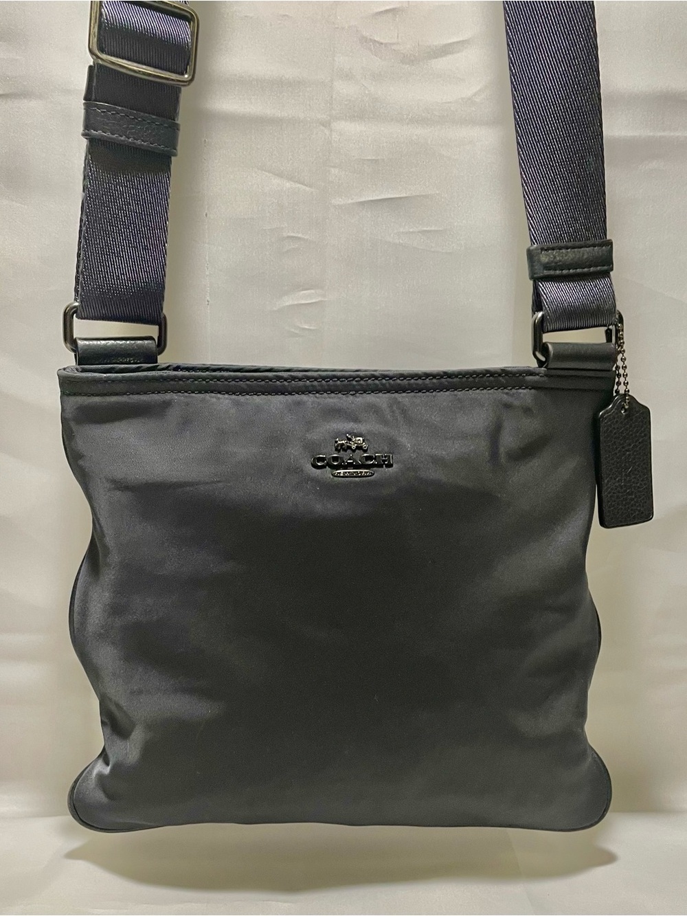 Coach Midnight Blue Nylon Crossbody Bag